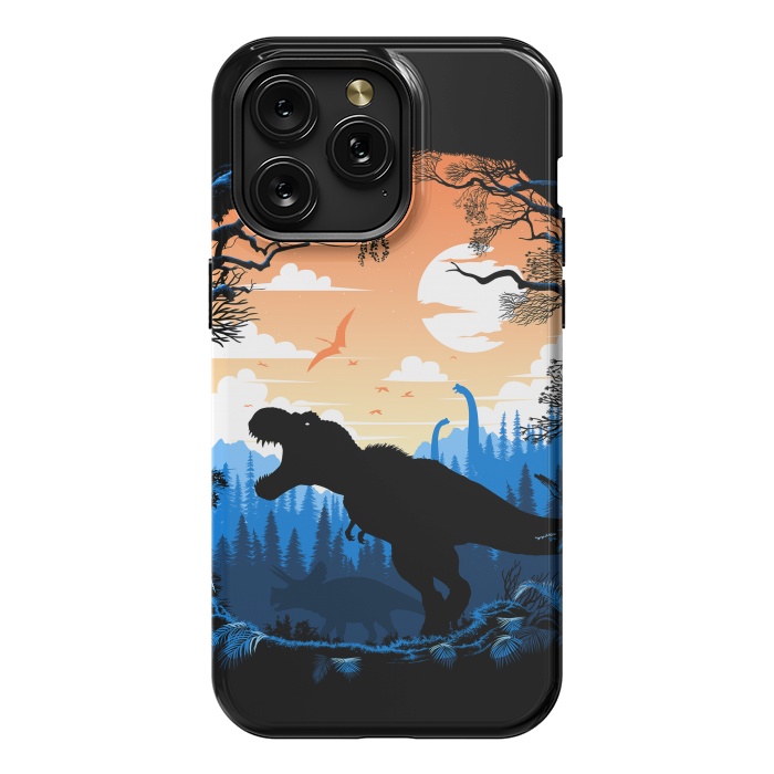 iPhone 15 Pro Max StrongFit Prehistoric sunset Rex by Alberto
