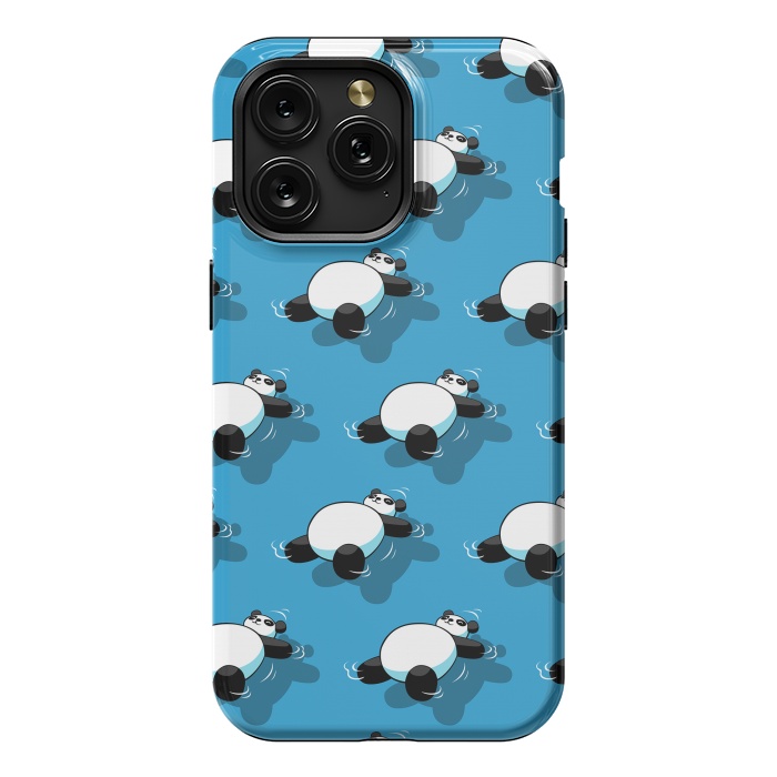 iPhone 15 Pro Max StrongFit Panda sleeping in the sea by Alberto