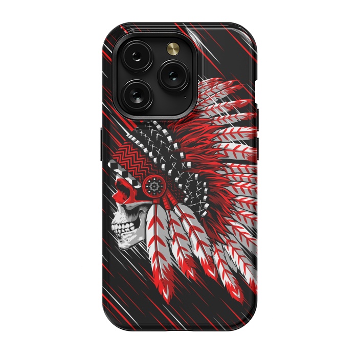 iPhone 15 Pro StrongFit Indian Skull by Alberto