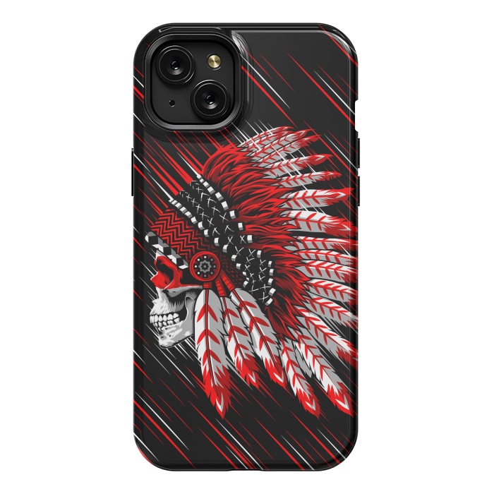 iPhone 15 Plus StrongFit Indian Skull by Alberto