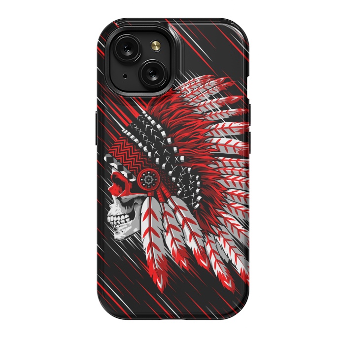iPhone 15 StrongFit Indian Skull by Alberto