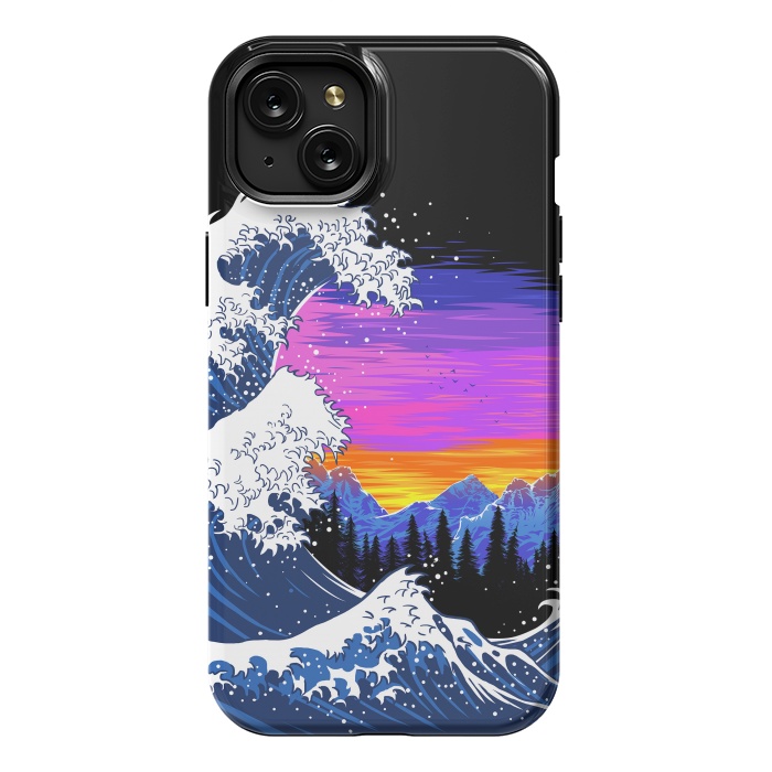 iPhone 15 Plus StrongFit The wave at dawn by Alberto