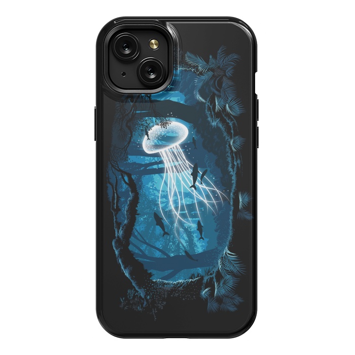 iPhone 15 Plus StrongFit Jelly Fish Forest by Alberto
