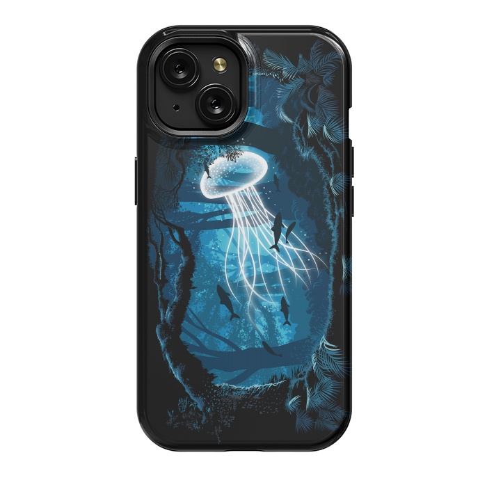 iPhone 15 StrongFit Jelly Fish Forest by Alberto