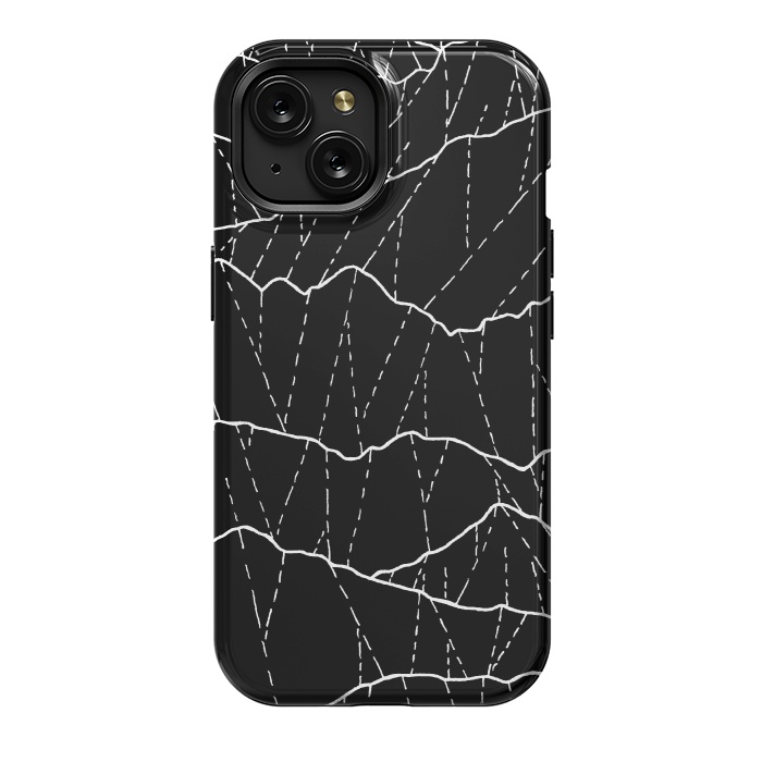 iPhone 15 StrongFit The white lined mountains by Steve Wade (Swade)