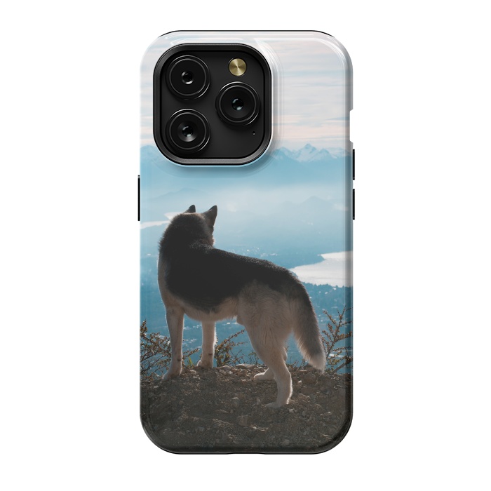 iPhone 15 Pro StrongFit Wanderlust dog by Laura Nagel