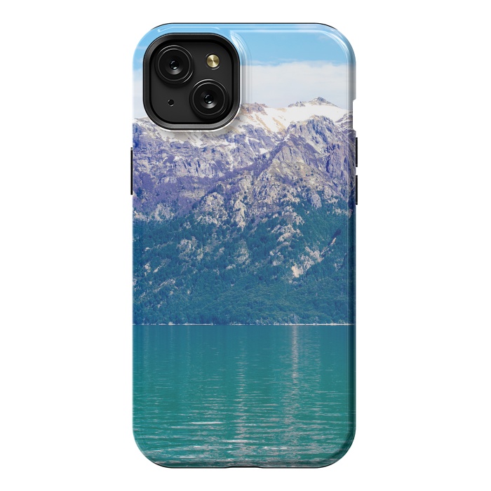 iPhone 15 Plus StrongFit Purple mountains by Laura Nagel