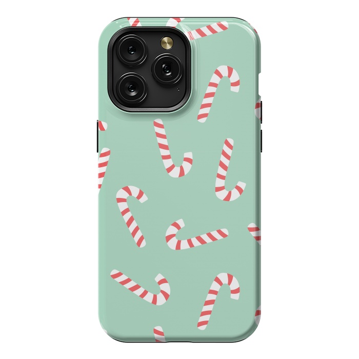 iPhone 15 Pro Max StrongFit Candy Cane 01 by Jelena Obradovic