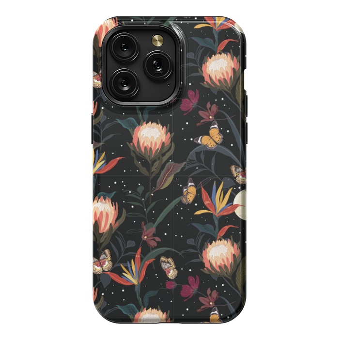 iPhone 15 Pro Max StrongFit copper floral pattern by MALLIKA