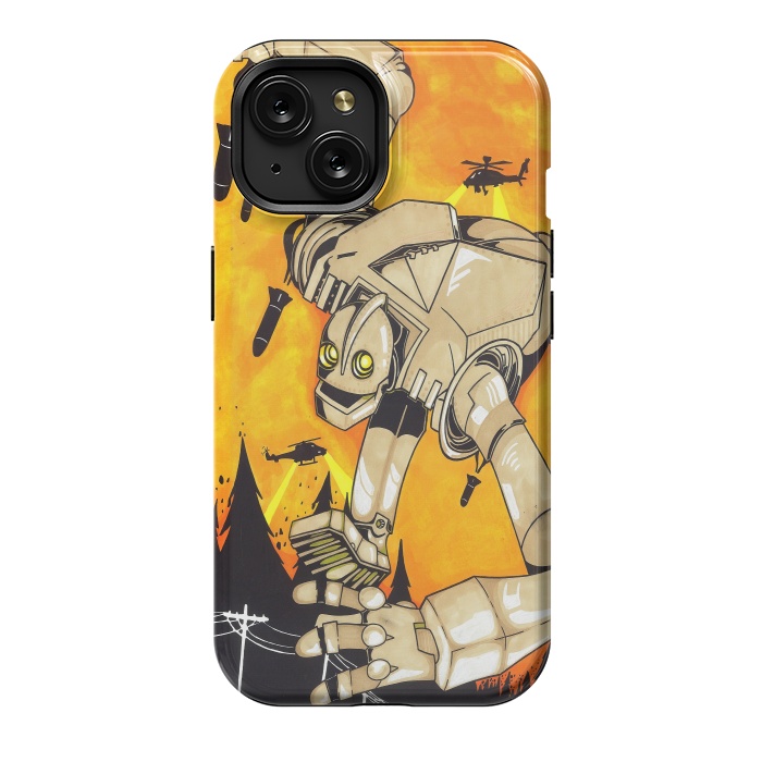iPhone 15 StrongFit The Iron Giant by Varo Lojo