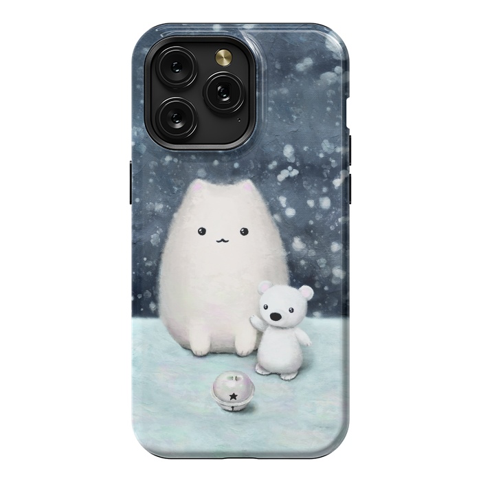 iPhone 15 Pro Max StrongFit Winter cat by Laura Nagel