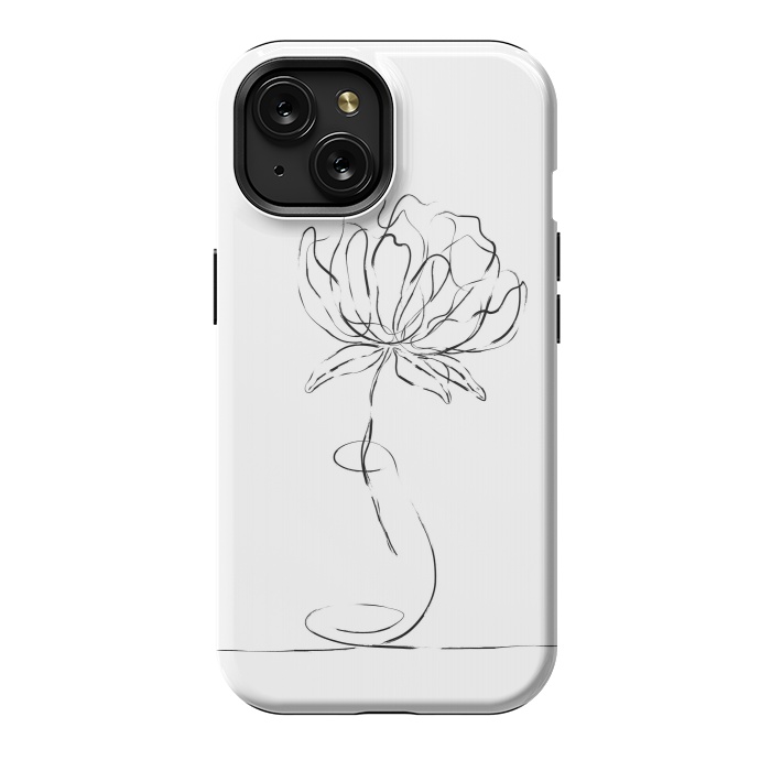 iPhone 15 StrongFit Black Bloom by Martina