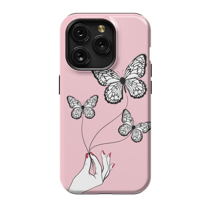 iPhone 15 Pro StrongFit Butterfly Game by Martina