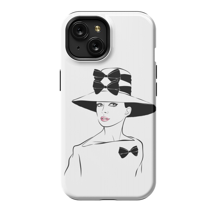 iPhone 15 StrongFit Elegant Lady Audrey by Martina