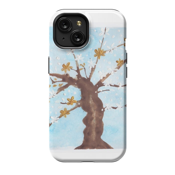 iPhone 15 StrongFit Tree of life painting watercolor by ArtKingdom7