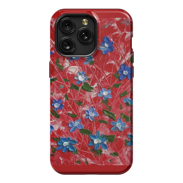 iPhone 15 Pro Max StrongFit Wildflowers art by ArtKingdom7