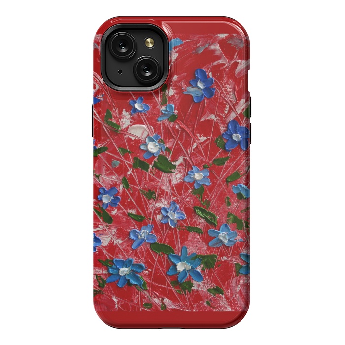 iPhone 15 Plus StrongFit Wildflowers art by ArtKingdom7