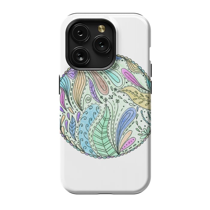 iPhone 15 Pro StrongFit Floral mandala 5 by ArtKingdom7