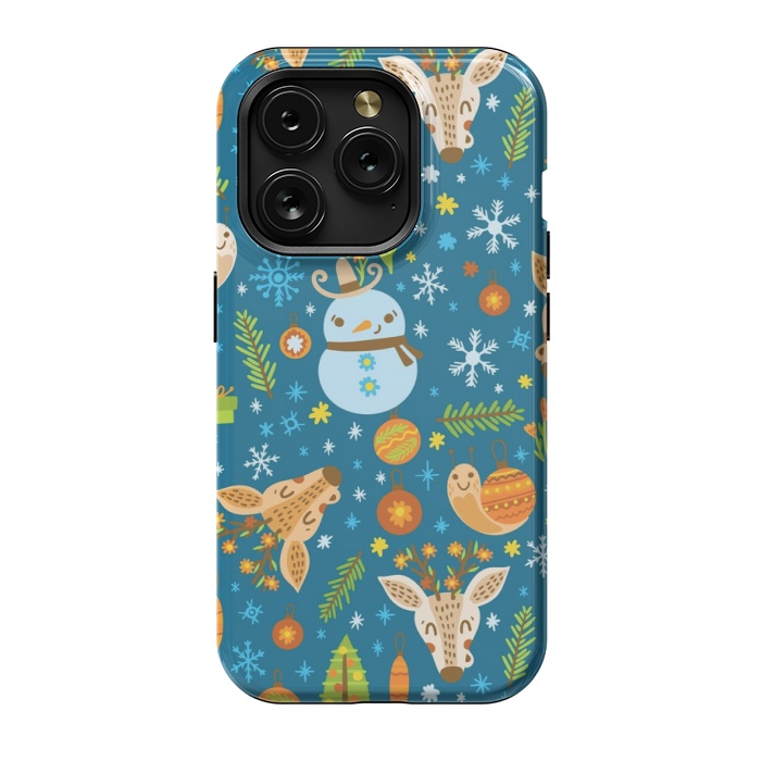 iPhone 15 Pro StrongFit snowman is love by MALLIKA