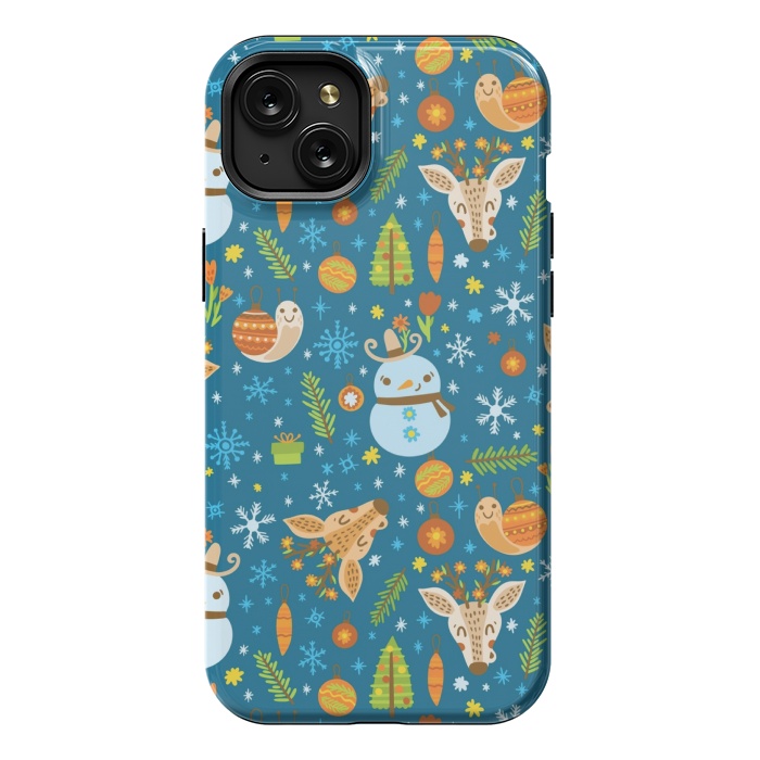 iPhone 15 Plus StrongFit snowman is love by MALLIKA