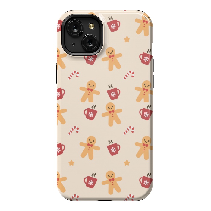 iPhone 15 Plus StrongFit ginger bread love 3  by MALLIKA
