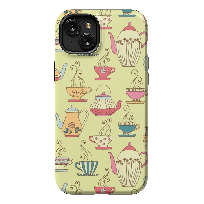 iPhone 15 Plus StrongFit antique cups love by MALLIKA