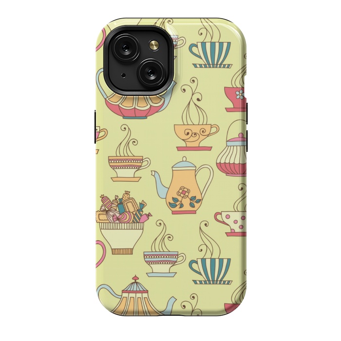 iPhone 15 StrongFit antique cups love by MALLIKA