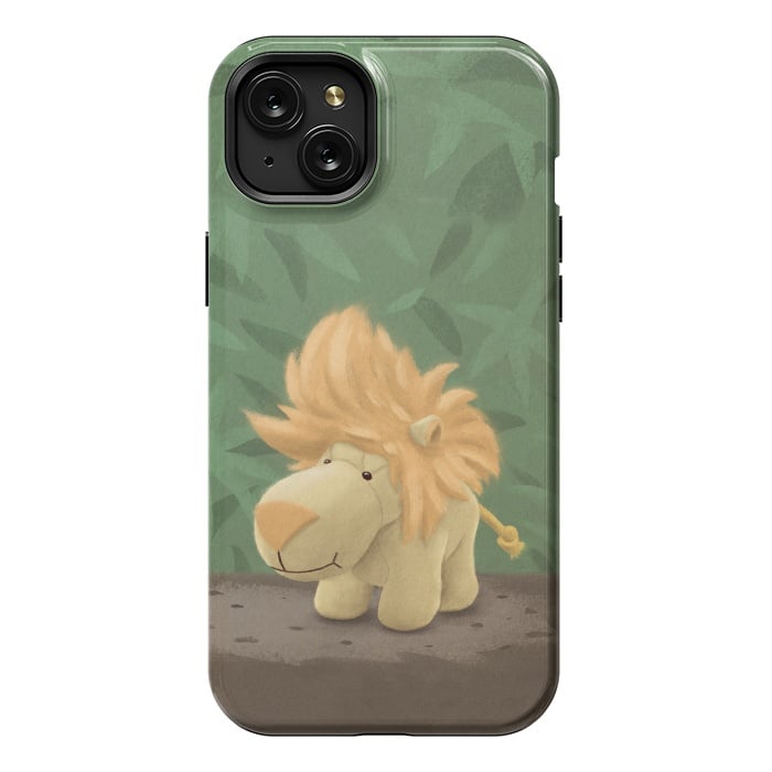 iPhone 15 Plus StrongFit Cute lion by Laura Nagel