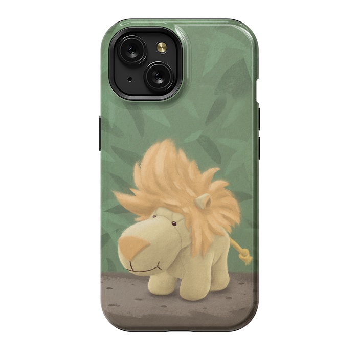 iPhone 15 StrongFit Cute lion by Laura Nagel