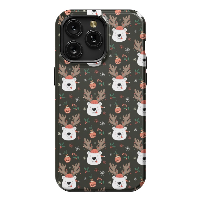 iPhone 15 Pro Max StrongFit cute rein deer love by MALLIKA