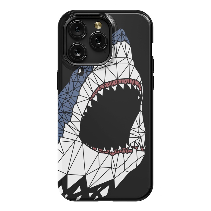 iPhone 15 Pro Max StrongFit Geometric Shark by Alberto