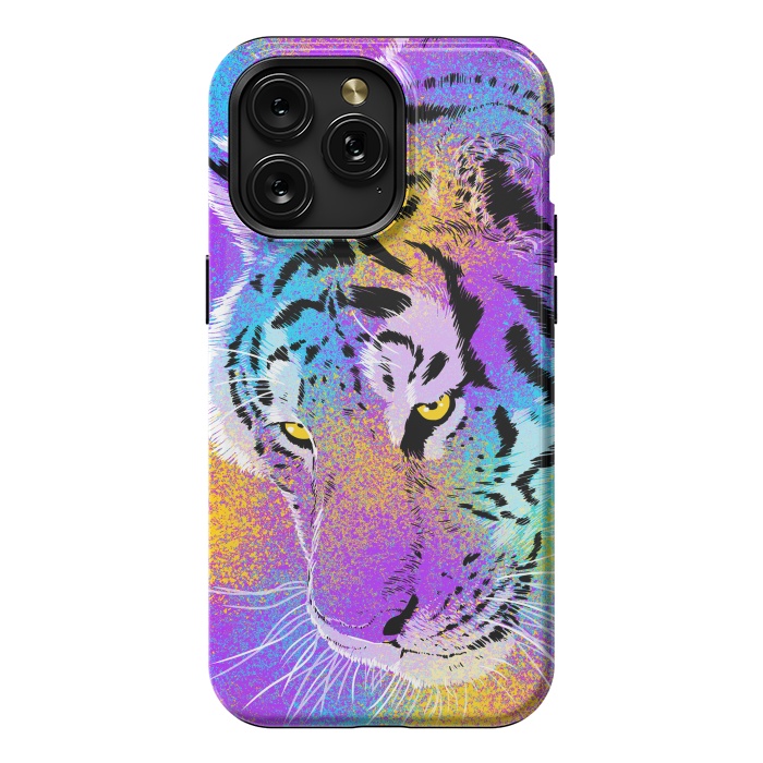 iPhone 15 Pro Max StrongFit Colorful Tiger by Alberto