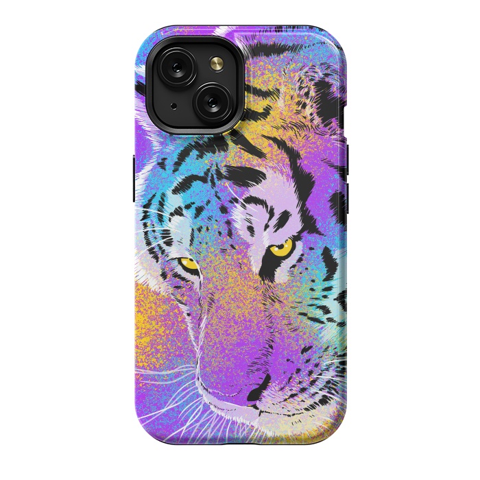 iPhone 15 StrongFit Colorful Tiger by Alberto