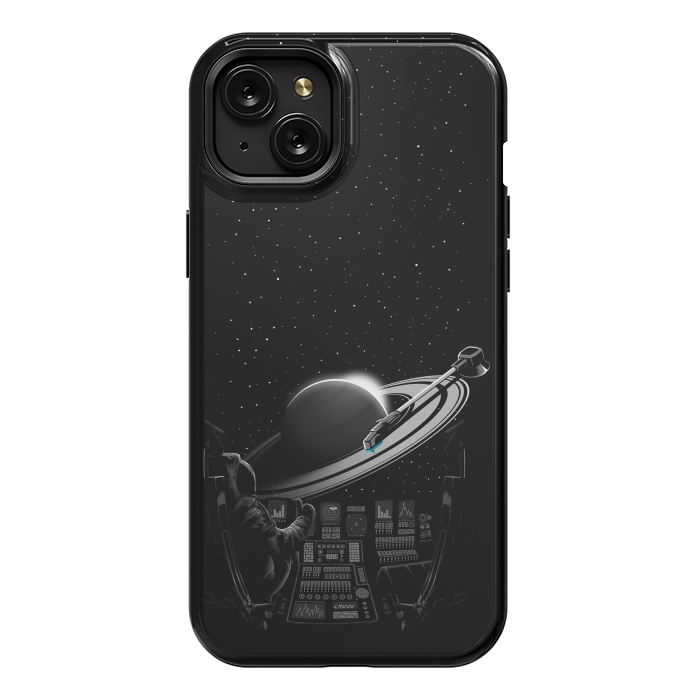 iPhone 15 Plus StrongFit Saturn Astronaut Music by Alberto