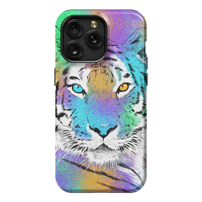 iPhone 15 Pro Max StrongFit Tiger Colorful by Alberto
