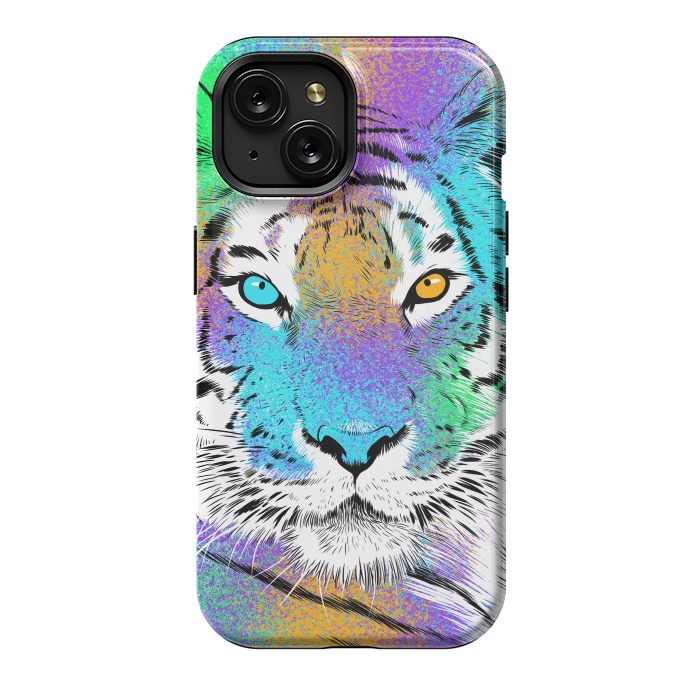 iPhone 15 StrongFit Tiger Colorful by Alberto