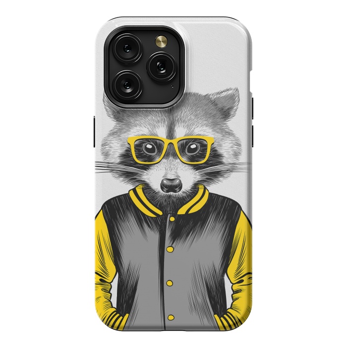 iPhone 15 Pro Max StrongFit Raccoon School by Alberto