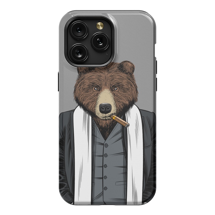 iPhone 15 Pro Max StrongFit Mafia Grizzly Bear by Alberto