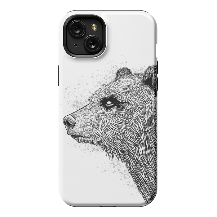 iPhone 15 Plus StrongFit Sketch Bear by Alberto