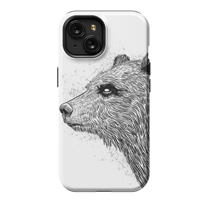 iPhone 15 StrongFit Sketch Bear by Alberto