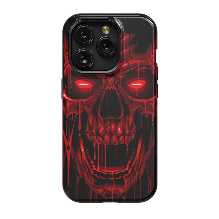 iPhone 15 Pro StrongFit Blood Skull by Alberto