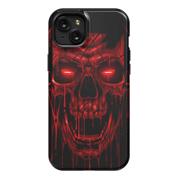 iPhone 15 Plus StrongFit Blood Skull by Alberto