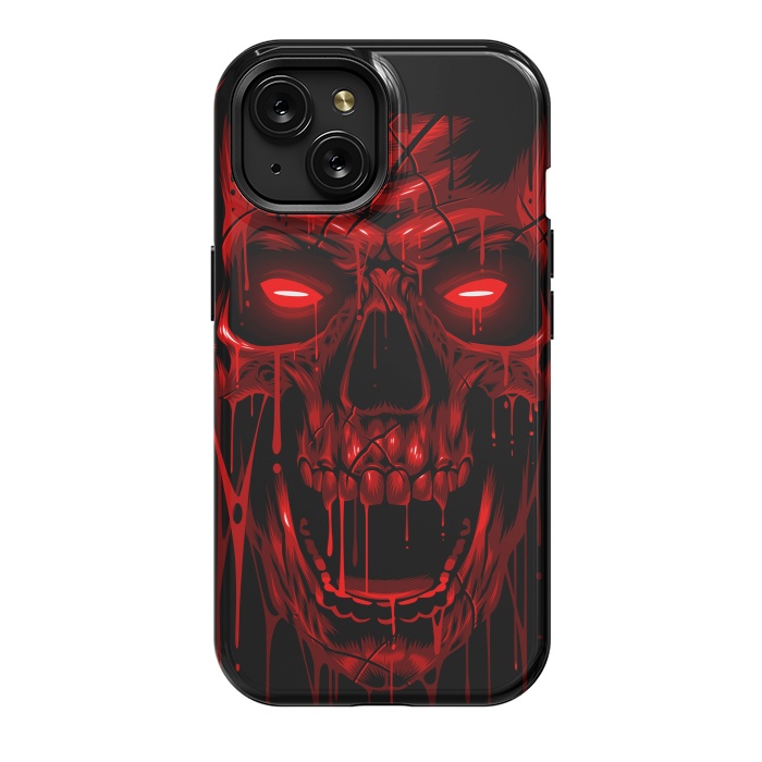 iPhone 15 StrongFit Blood Skull by Alberto