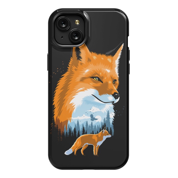 iPhone 15 Plus StrongFit Fox in forest by Alberto