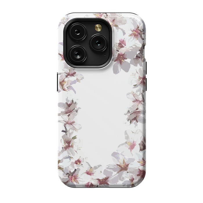 iPhone 15 Pro StrongFit Sweet cherry blossom flowers by Julia Grifol