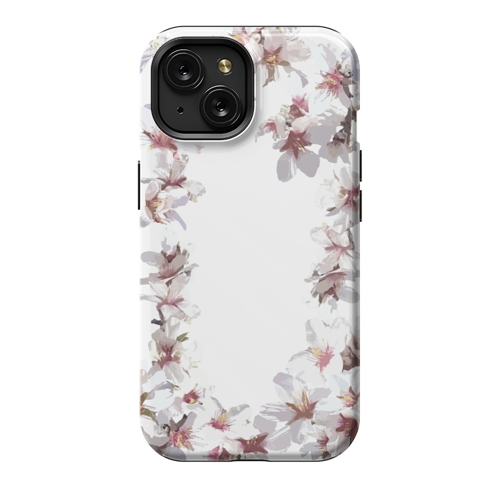 iPhone 15 StrongFit Sweet cherry blossom flowers by Julia Grifol