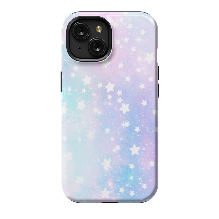 iPhone 15 StrongFit Rainbow galaxy and stars by Oana 