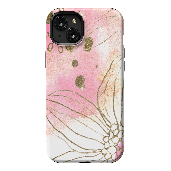 iPhone 15 Plus StrongFit Pink Dreams by Lena Terzi by Elena Terzi