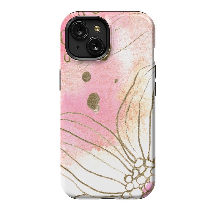 iPhone 15 StrongFit Pink Dreams by Lena Terzi by Elena Terzi