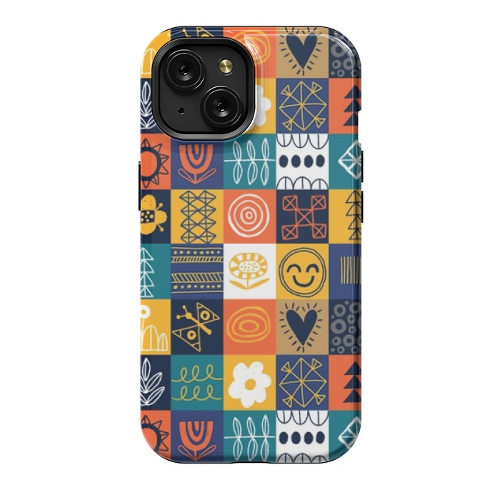 iPhone 15 StrongFit tribal love ethnic 2  by MALLIKA
